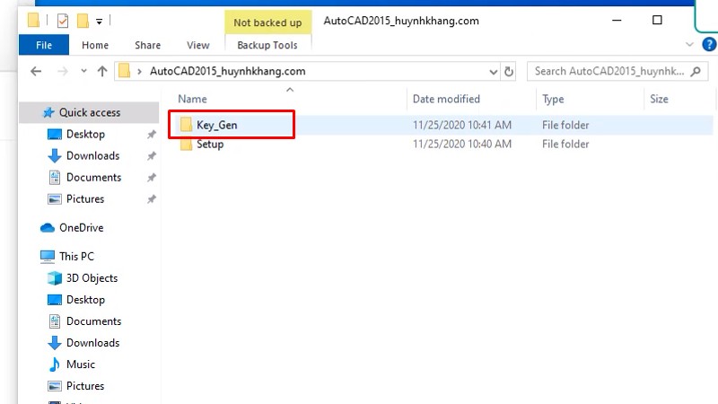 Autocad 2015: Xem video cài đặt thành công 23 Vào thư mục Key_Gen