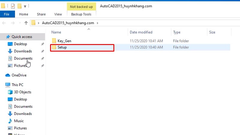 Autocad 2015: Xem video cài đặt thành công 11 Vào thư mục Setup
