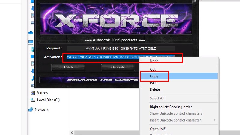 Autocad 2015: Xem video cài đặt thành công 30 Copy Activation như hình
