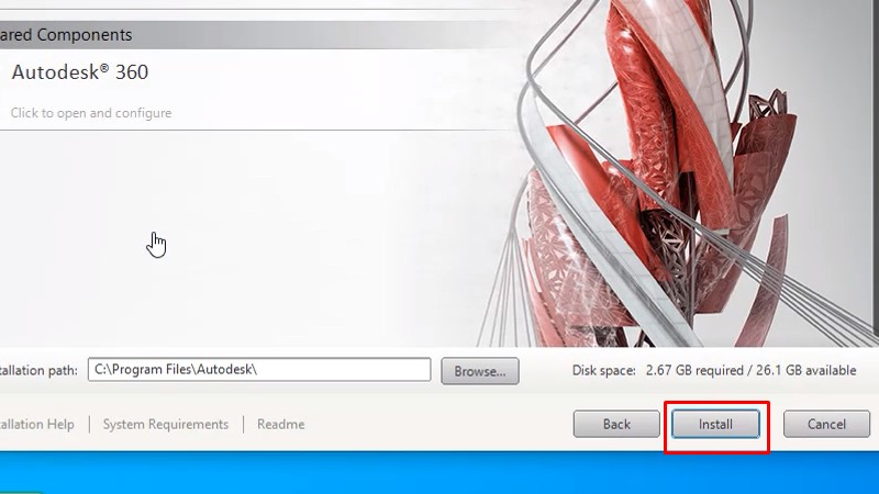 Autocad 2015: Xem video cài đặt thành công 16 Bấm vào Install