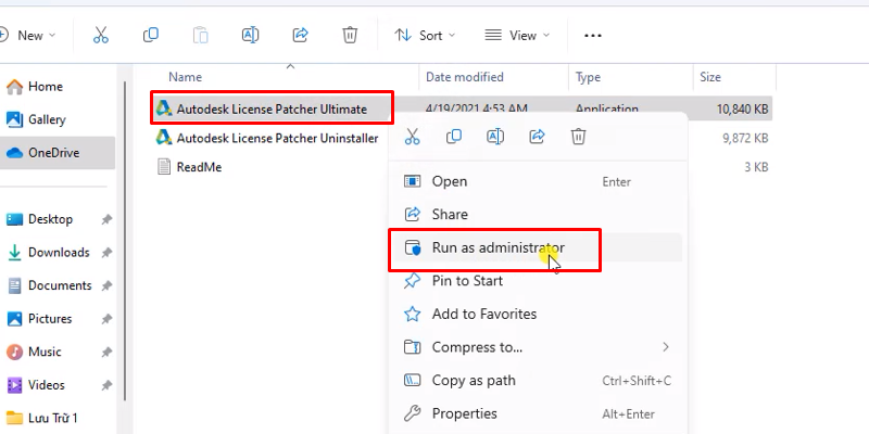 Revit 2022: Cài Đặt Hướng Dẫn Chi Tiết, Đơn Giản 17 chuột phải vào file như hình và chọn run as admin