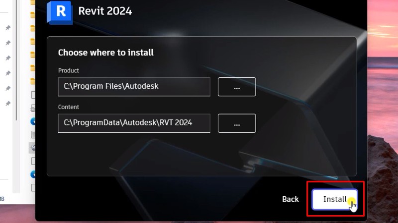 Revit 2024: Cài đặt và kích hoạt đơn giản 13 Bấm Install